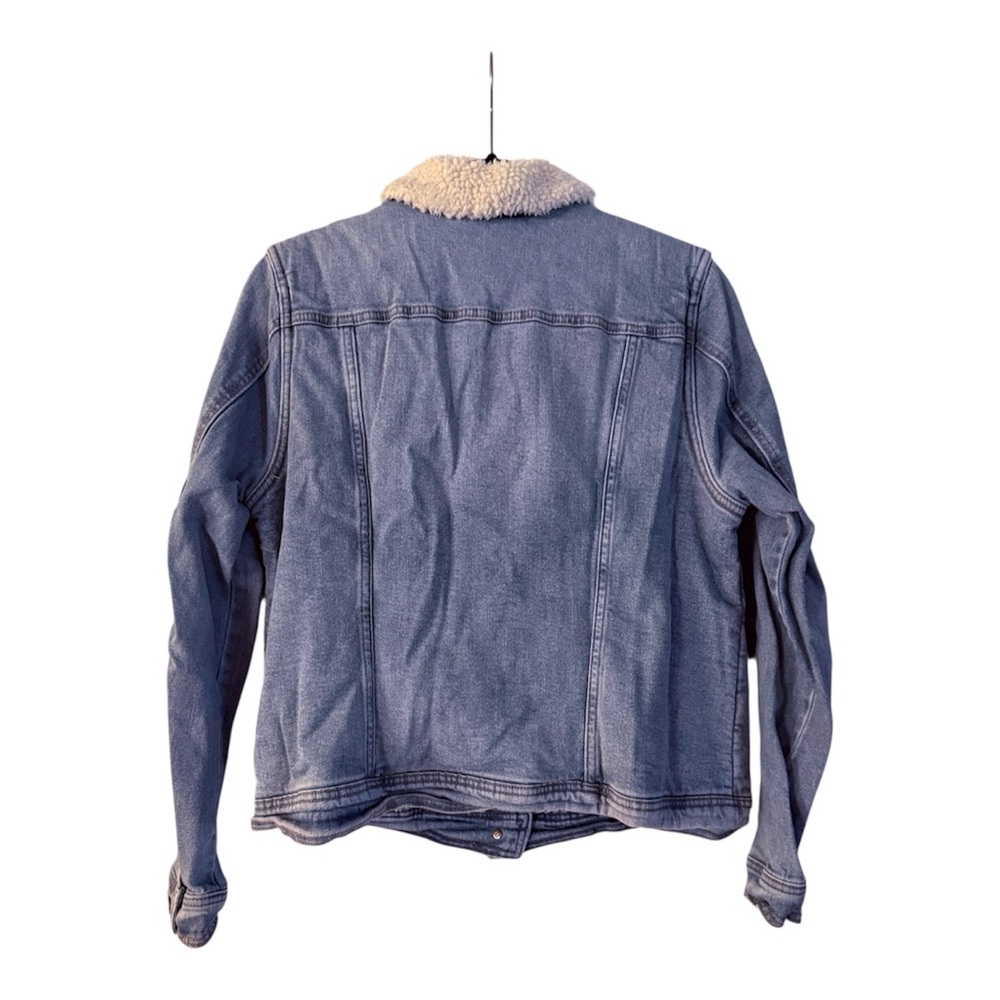 Universal Thread Blue Jacket With Cream Sherpa Co… - image 3